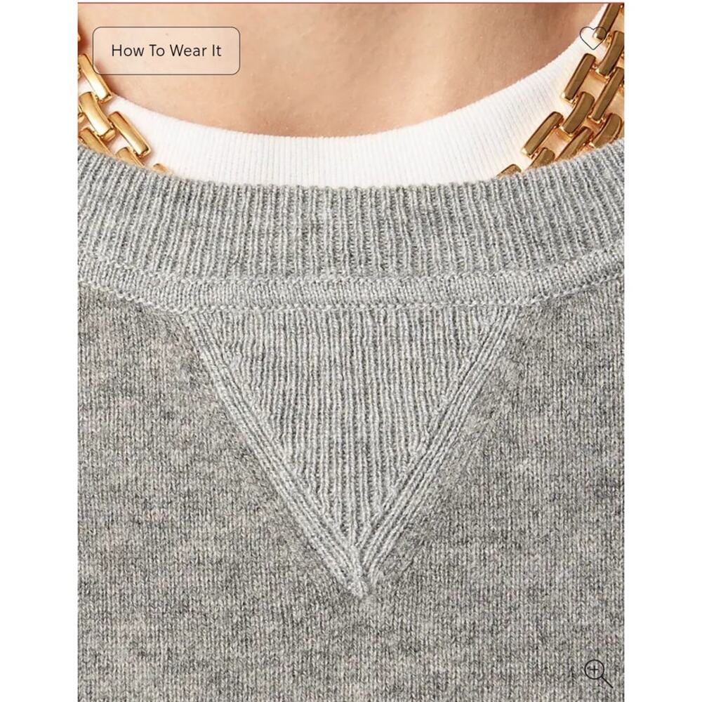 NWT J. Crew Cashmere Crewneck Sweatshirt Pink XS - Picture 3 of 10